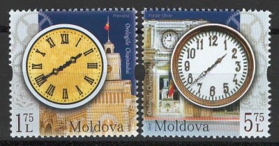 Moldova 2018 Mi 1063/64 MNH - Orologiile Chișinăului, ceasuri foto