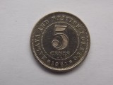 5 CENTS 1961 K N - MALAYA AND BRITISH BORNEO