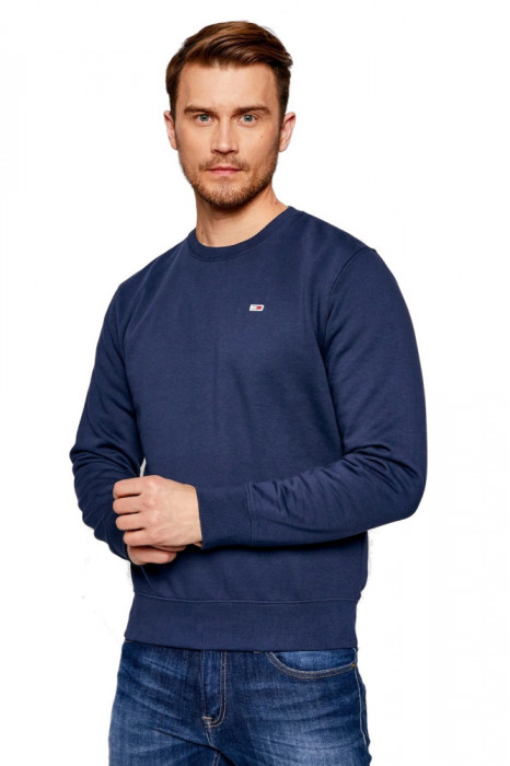 Bluza Tommy Jeans Crew Sweat Bleumarin