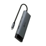 Hub USB TP-Link UH7020C, 7 Porturi, USB-C PD 100W, HDMI 4K, Card Reader SD/MicroSD, 2x USB-A 3.0, Negru