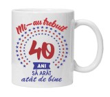 Cana alba personalizata &quot;mi-au trebuit&quot;, INOVATIX&reg;. 330ml