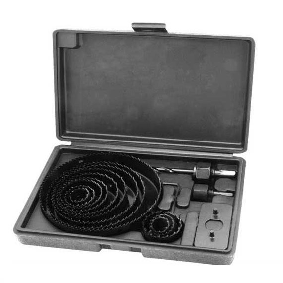 Set fierastrau pentru gauri 29 127 mm 16 piese WERT Set fierastrau pentru gauri 29 127 mm 16 piese WERT