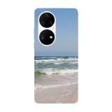 Husa compatibila cu Huawei Nova Y70 model Clear sky over beach, Silicon, TPU, Viceversa, Transparent, Carcasa