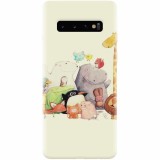 Husa silicon personalizata pentru Samsung Galaxy S10, Cute Cartoon Animals