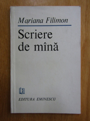 Mariana Filimon - Scriere de mana foto