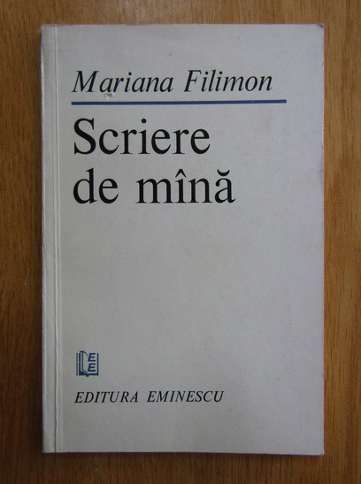 Mariana Filimon - Scriere de mana