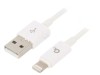 Cablu USB 2.0 Lightning 1m Alb, Gembird