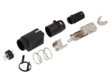 Conector alimentare DC mufă 3 pini, vertical, 20V