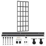 Cumpara ieftin Usa glisanta cu set feronerie, 76x205 cm, sticla ESG/aluminiu
