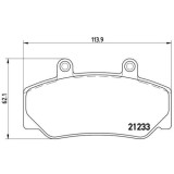Placute frana Volvo 740 (744) 04.83-12.92, 740 Estate (745) 08.84-12.92, 760 (704 764) 08.81-07.92, 760 Estate (704 765) 01.82-07.92, 780 (782) 04.86