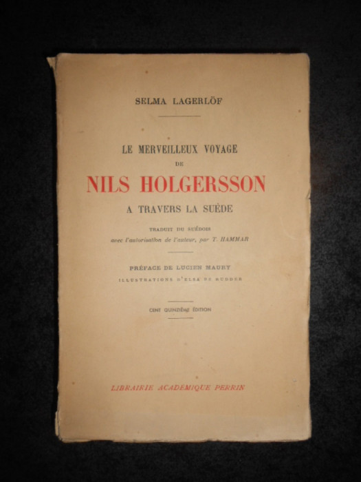 SELMA LAGERLOF - LE MERVEILLEUX VOYAGE DE NILS HOLGERSSON (1938)