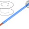 Cablu electric LgYc Cu 2,5mm2 PVC albastru 500m