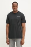Converse tricou din bumbac bărbați, culoarea negru, cu imprimeu, 10027367-A01