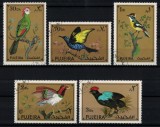 FUJEIRA 1972 - Pasari / serie completa, Stampilat