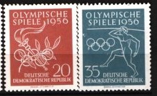 GERMANIA (DDR) 1956 ? SPORT. JOCURI OLIMPICE. NESTAMPILATA CU SARNIERA, F142 foto