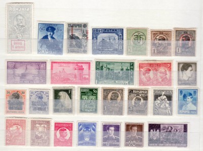 Romania 1900 - 1950 Lot 27 timbre nestampilate foto