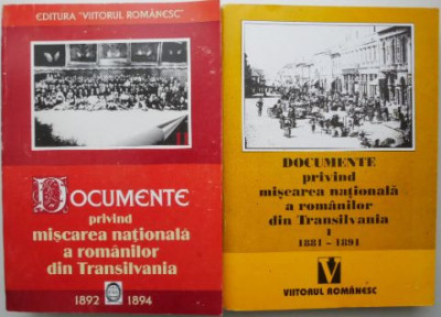 Documente privind miscarea nationala a romanilor din Transilvania (2 volume) foto