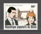 Benin.1981 Posta aeriana;Nunta regala Printul Charles si Lady Diana SB.2, Nestampilat