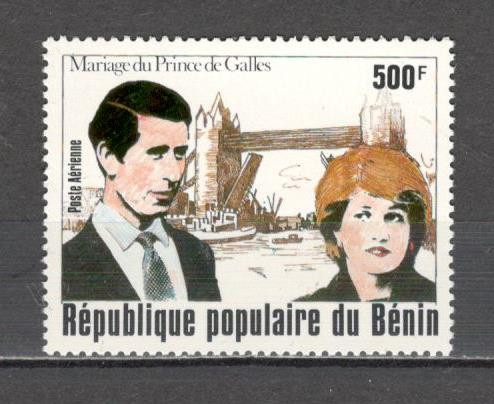 Benin.1981 Posta aeriana;Nunta regala Printul Charles si Lady Diana SB.2