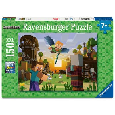 Ravensburger - Puzzle constructia Minecraft 150 piese XXL foto