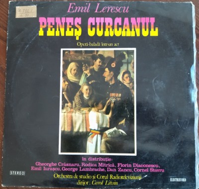 DISC LP: EMIL LERESCU - PENES CURCANUL/OPERA-BALADA INTR-UN ACT ST-ECE01509/1979 foto