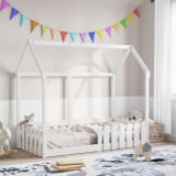 VidaXL Cadru pat tip casă pentru copii, 80x160 cm, lemn masiv de pin
