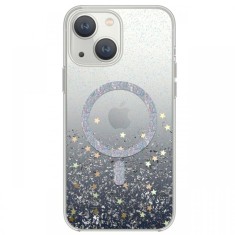 Devia Husa Shiny Series Original Design Magnetic iPhone 15 Transparent / Negru
