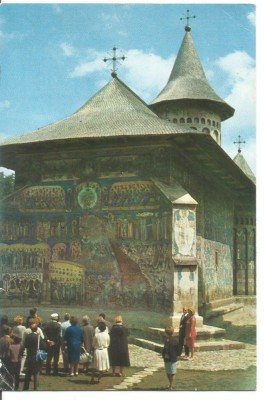 @carte postala- SUCEAVA-Biserica Voronet foto