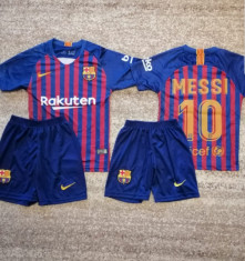 Echipament Barcelona MESSI copii 6-14 ani-pantalon conic foto