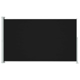 Cumpara ieftin Copertina laterala retractabila de terasa, negru, 180x314 cm