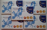 Colectie completa monede euro Germania 2006 - Proof - B 3835, Europa