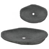 Cumpara ieftin Chiuvetă de baie din piatră de r&acirc;u, 60-70 cm, ovală