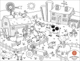 Set Complet pentru Desen cu Plansa Refolosibila din Silicon Ferma