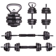 Set Gantere Ciment inSPORTline ON-X 6-in-1 40 kg, foto