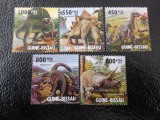 GUineea BIssau-Fauna disparuta,dinozauri-serie completa ,MNH, Nestampilat