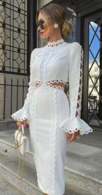 Rochie Midi Charlotte White foto