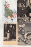 bnk cp Lot 12 felicitari de Anul Nou - uzate/circulate/necirculate