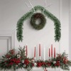 VidaXL Ghirlandă de Crăciun 2 pcs Verde 20 m PVC 42016691