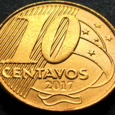Moneda 10 CENTAVOS - BRAZILIA, anul 2017 *cod 4903