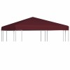 VidaXL Acoperiș pentru pavilion, 310 g/m&sup2;, roșu bordo, 3 x 3 m 46620