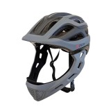 Casca bibiclete/trotinete PNY-49 FULLFACE negru/gri MAT marime M (44-51cm) AVO Cod:U137
