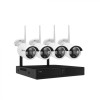 Kit Supraveghere Wireless 4 Canale 3MP, IR 30m, Exterior/Interior, Taggo, NVR, Aplicatie TSEYE, Detectie Umana, Alerte Email, IP66