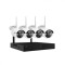 Sistem de Supraveghere Profesional CCTV 4 Canale 3MP/6MP Wireless NVR IR 30m pentru Interior/Exterior - 3MP