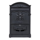 Cutie postala metalica pentru exterior, 410x260x90mm, negru / ZTS 5577_N