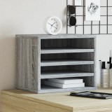 VidaXL Organizator birou, gri sonoma, 36x26x29,5 cm lemn prelucrat