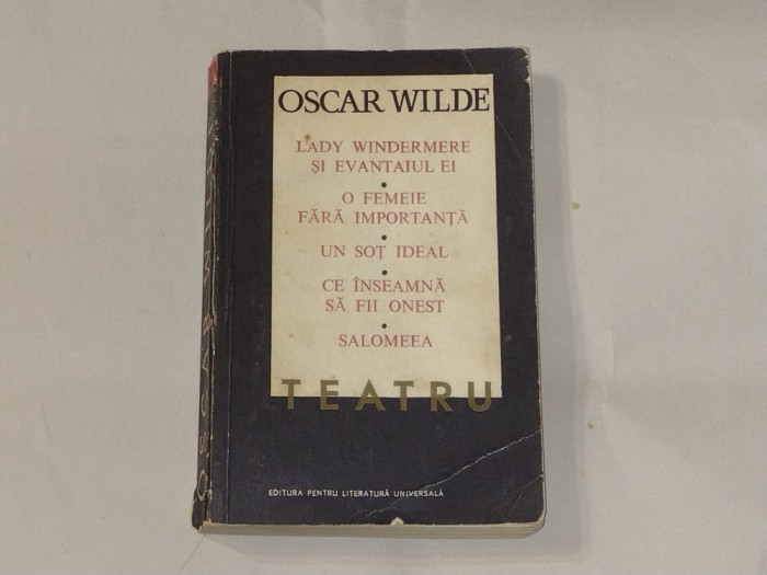 OSCAR WILDE - TEATRU ~ 5 piese ~