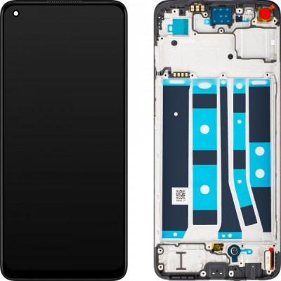 Display cu Touchscreen Oppo A78 4G, cu Rama, Negru (Mist Black), Service Pack 621029000059 foto