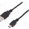 Cablu USB A mufa, USB B mini mufa, USB 2.0, lungime 3m, negru, ASSMANN - AK-300130-030-S