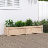 Gossi jardiniera de gradina, 150x31x31 cm, lemn masiv de pin