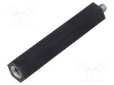 Bucșă izolantă BM GROUP M6 70mm poliester neagră UL94V-0
